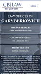 Mobile Screenshot of garyberklaw.com